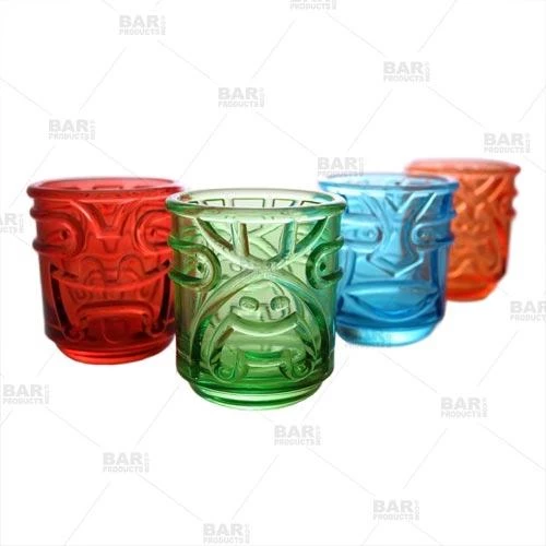 Cheap ❤️ Bars Colored Tiki Stacking Tumblers (12oz) - Set Of 4 🔔 5 Cheap ❤️ Bars Colored Tiki Stacking Tumblers (12oz) - Set Of 4 🔔 - Image 3