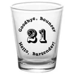 New 🔔 Bars 🥳 Birthday Themed Shot Glasses 😀 -BARS Sales Store 21st birthday shot glass 250 2 800x