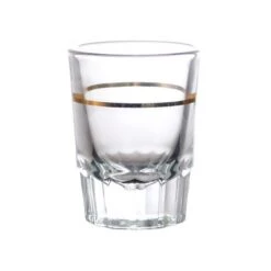 Wholesale 🛒 Bars BarConic® 2oz Shot Glass With Gold 1oz Measure Line ✨