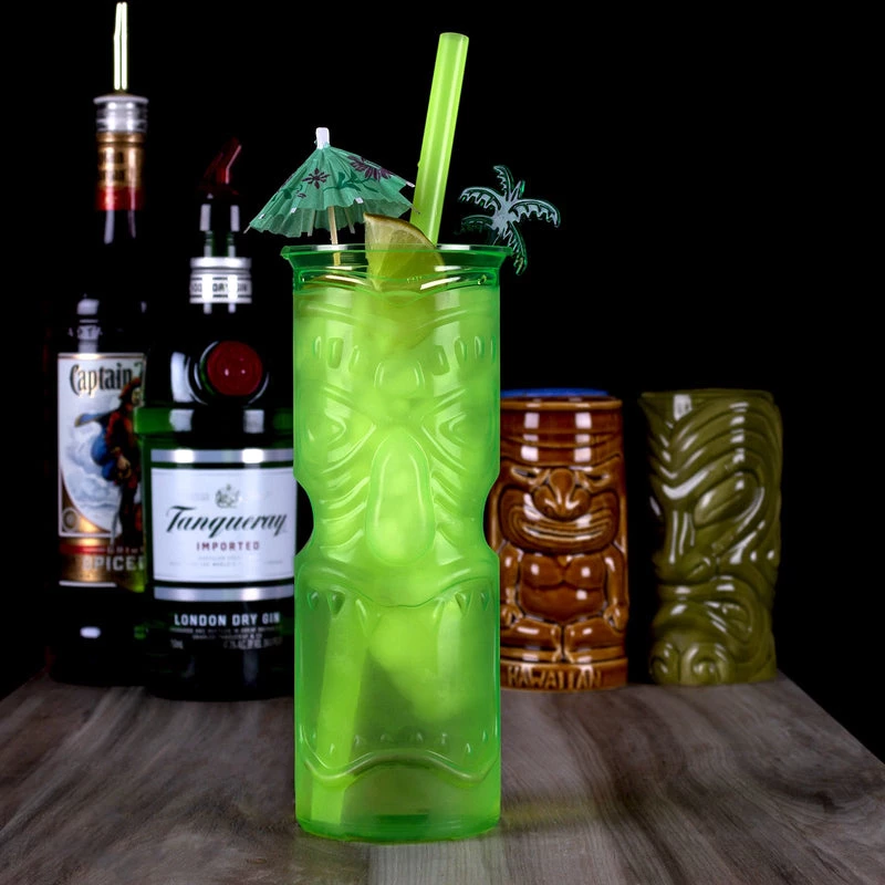 Top 10 ๐ Bars Plastic Green Tiki Cup - 32 Ounce ๐ 4 Top 10 ๐ Bars Plastic Green Tiki Cup - 32 Ounce ๐ - Image 2