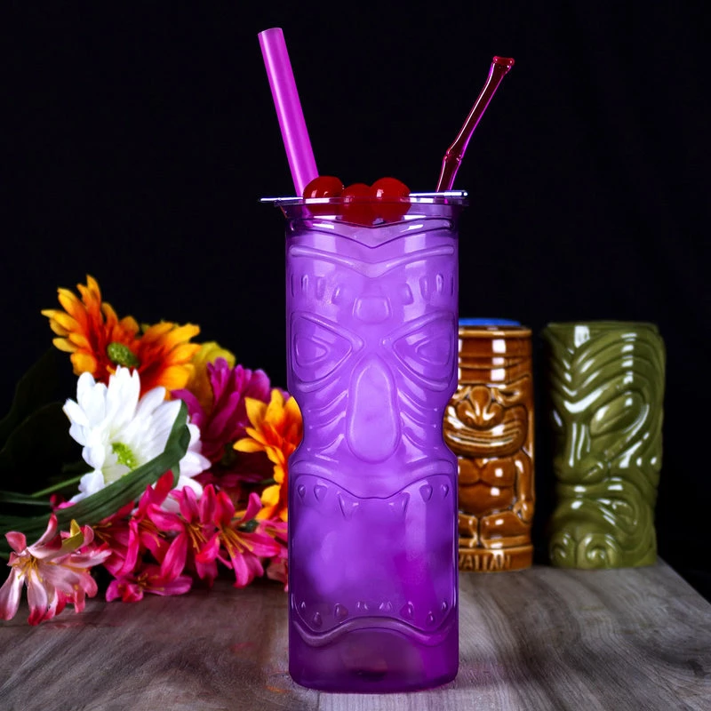 Wholesale ๐ Bars Plastic Purple Tiki Cup - 32 Ounce ๐ 4 Wholesale ๐ Bars Plastic Purple Tiki Cup - 32 Ounce ๐ - Image 2