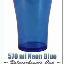 Flash Sale ⭐ Bars BarConic 570ml Polycarbonate Neon Blue Cup ✔️