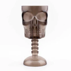 Cheap 🧨 Bars BarConic® Plastic Stemmed Skull Cup - 12 Ounce - Smoke ✨