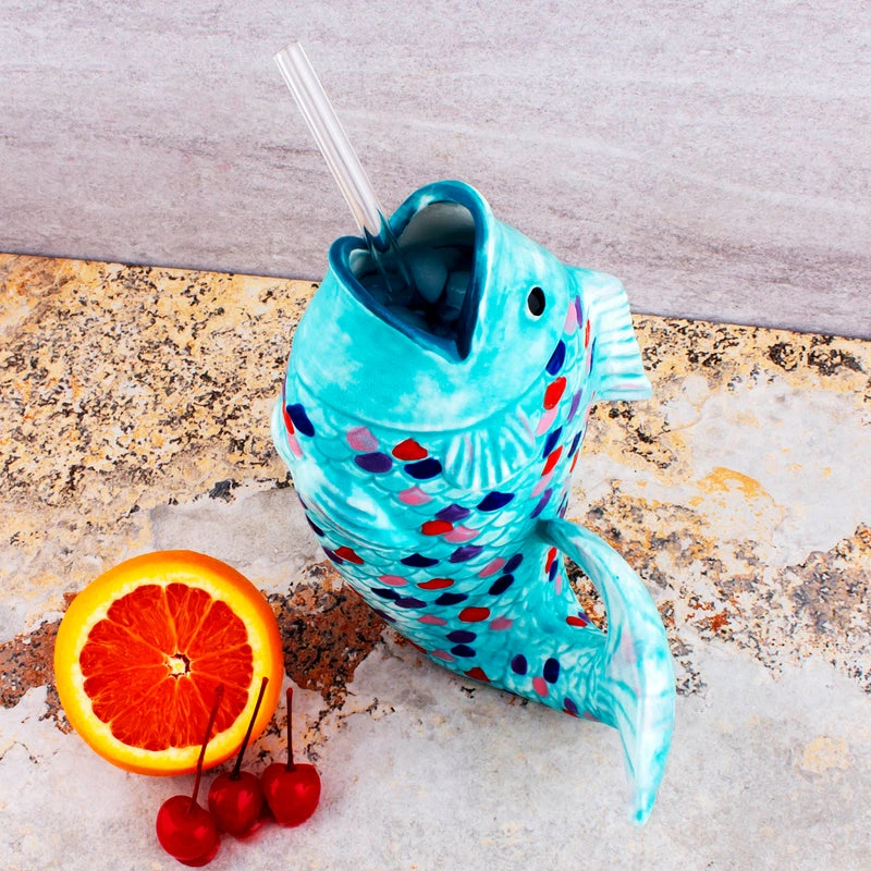 Best Sale 😀 Bars BarConic® Rainbow Fish - Tiki Drinkware - 18oz 🔥 7 Best Sale 😀 Bars BarConic® Rainbow Fish - Tiki Drinkware - 18oz 🔥 - Image 5