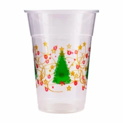 Coupon 🌟 Bars 20 Ct 🎄 Christmas Tree Plastic Cups - 16 Ounce 🛒