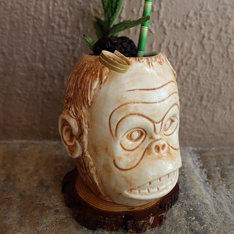 Promo 🔔 Bars BarConic® Tiki Drinkware - Monkey Head - 16 Ounces 👍 4 Promo 🔔 Bars BarConic® Tiki Drinkware - Monkey Head - 16 Ounces 👍 - Image 2