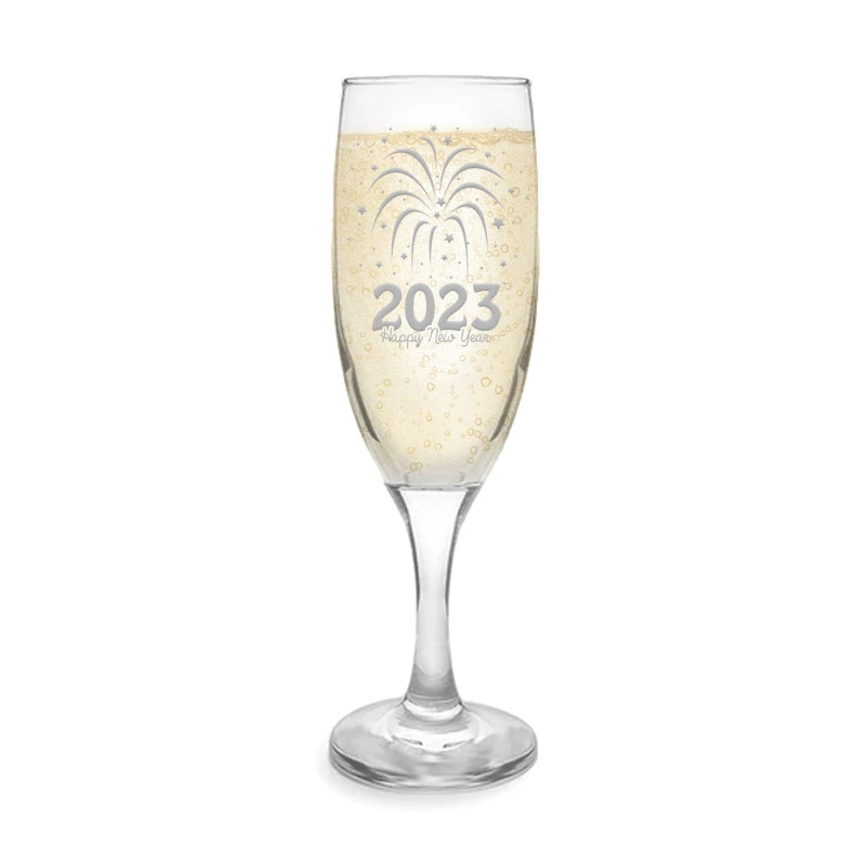 Discount 👍 Bars Champagne New Years Glass - Year 2023 - 7.5 Ounce Flute ⭐ 3 Discount 👍 Bars Champagne New Years Glass - Year 2023 - 7.5 Ounce Flute ⭐ - Image 2