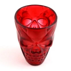 Wholesale 🌟 Bars Plastic Shot Glasses - Gothic Ruby Skull - 2 Ounce - 4 Pack ⌛ -BARS Sales Store Red Skull Shot Cups set of 4 3 800x
