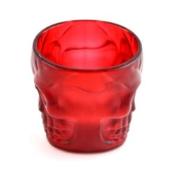 Wholesale 🌟 Bars Plastic Shot Glasses - Gothic Ruby Skull - 2 Ounce - 4 Pack ⌛ -BARS Sales Store Red Skull Shot Cups set of 4 4 800x