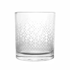 Deals š§Ø Bars BarConicĀ® Retro Old Fashioned Glass W/ Silver Diamond Wrap - 10 Ounce š