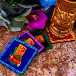 Coupon 🔔 Bars Foam Coasters - Tiki Themed - 3.5 Inch Square 🎁 -BARS Sales Store TikiFoamCoaster Colors 3 800x
