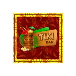 Coupon 🔔 Bars Foam Coasters - Tiki Themed - 3.5 Inch Square 🎁 -BARS Sales Store TikiFoamCoaster Red 800x