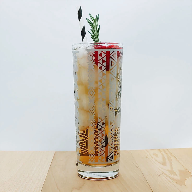 Budget 😀 Bars BarConic® Silver Aztec Highball Glass - 9.5oz 🥰 5 Budget 😀 Bars BarConic® Silver Aztec Highball Glass - 9.5oz 🥰 - Image 3