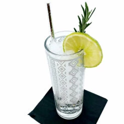 Budget 😀 Bars BarConic® Silver Aztec Highball Glass - 9.5oz 🥰 8 Budget 😀 Bars BarConic® Silver Aztec Highball Glass - 9.5oz 🥰 -BARS Sales Store aztec etched highball glass 3 800x