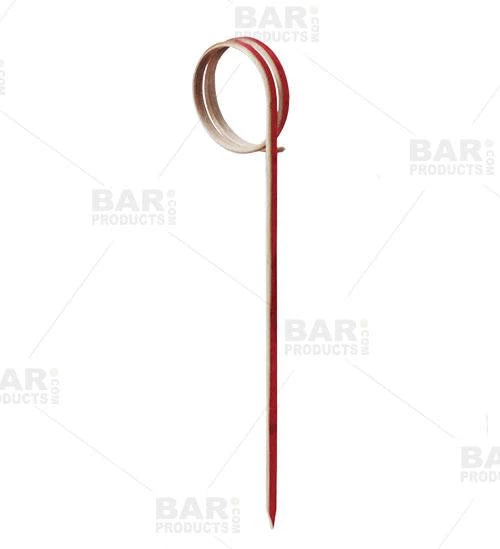 Outlet 🤩 Bars Ring Bamboo Cocktail Picks - Red - 100 Pack 👏 3 Outlet 🤩 Bars Ring Bamboo Cocktail Picks - Red - 100 Pack 👏