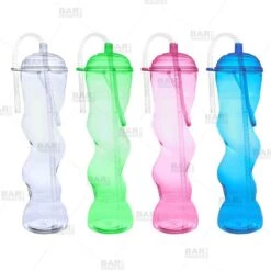 Budget 💯 Bars BarConic® 22oz Twisted Party Yard Cup W/lid & Handle [Assorted Colors] 🥰