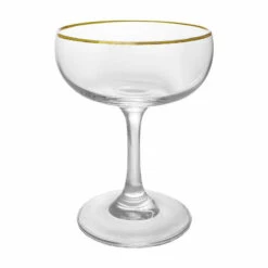 Wholesale ⭐ Bars BarConic® 7 Oz Gold Rimmed Coupe Cocktail Glass ✨