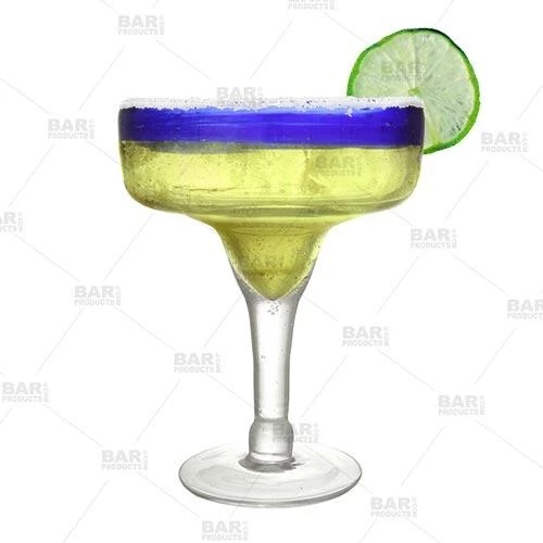 Buy 🤩 Bars BarConic® 14 Oz Blue Rim Margarita Glass 💯 6 Buy 🤩 Bars BarConic® 14 Oz Blue Rim Margarita Glass 💯 - Image 4