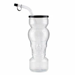 Budget 🎁 Bars BarConic® Party Yard - Skull W/lid & Straw - Clear - 30 Ounce ✔️