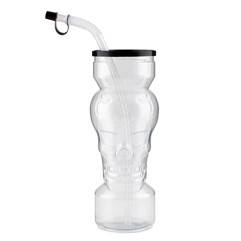 Budget 🎁 Bars BarConic® Party Yard - Skull W/lid & Straw - Clear - 30 Ounce ✔️ 3 Budget 🎁 Bars BarConic® Party Yard - Skull W/lid & Straw - Clear - 30 Ounce ✔️
