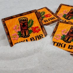 Flash Sale 🛒 Bars BarConic® Ceramic Tiki Coaster - Set Of 4 😀 -BARS Sales Store barconic tiki ceramic coaster scene2 800x