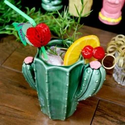 Flash Sale ✨ Bars BarConic ® Cactus Tiki Mug With Lid - 15 Oz 🥰 -BARS Sales Store cactus tiki mug bpc 5 800x