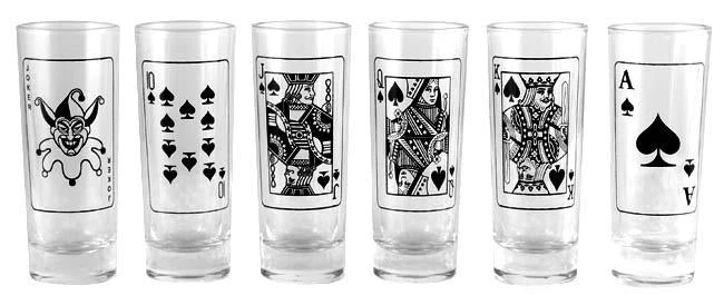 Brand new π Bars Poker Shot Glass Set π― 4 Brand new π Bars Poker Shot Glass Set π― - Image 2