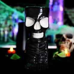 Flash Sale 💯 Bars BarConic® Ceramic Skeleton Tiki Mug - 10oz ❤️ 13 Flash Sale 💯 Bars BarConic® Ceramic Skeleton Tiki Mug - 10oz ❤️ -BARS Sales Store ceramic skeleton tiki mug glass on bar 3 800x