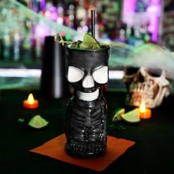 Flash Sale 💯 Bars BarConic® Ceramic Skeleton Tiki Mug - 10oz ❤️ 12 Flash Sale 💯 Bars BarConic® Ceramic Skeleton Tiki Mug - 10oz ❤️ -BARS Sales Store ceramic skeleton tiki mug glass on bar 800x