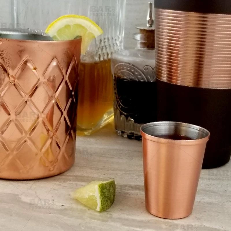 Outlet 😀 Bars BarConic® Copper Plated - Shot Glass - 2 Ounce 👍 4 Outlet 😀 Bars BarConic® Copper Plated - Shot Glass - 2 Ounce 👍 - Image 2