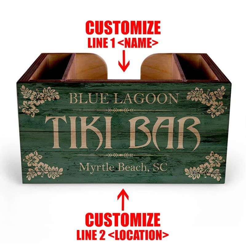 Cheapest ๐ Bars Wooden Bar Caddy - Tiki Bar - Customizable ๐ 5 Cheapest ๐ Bars Wooden Bar Caddy - Tiki Bar - Customizable ๐ - Image 3
