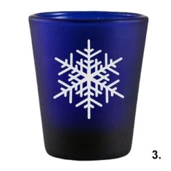 Best deal 🔥 Bars 1.5oz Snowflakes Shots Glass Set 😀 -BARS Sales Store dark blue snow flakes 3 800x