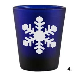 Best deal 🔥 Bars 1.5oz Snowflakes Shots Glass Set 😀 -BARS Sales Store dark blue snow flakes 4 800x