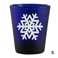 Best deal 🔥 Bars 1.5oz Snowflakes Shots Glass Set 😀 -BARS Sales Store dark blue snow flakes 5 800x