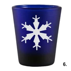 Best deal 🔥 Bars 1.5oz Snowflakes Shots Glass Set 😀 -BARS Sales Store dark blue snow flakes 6 800x