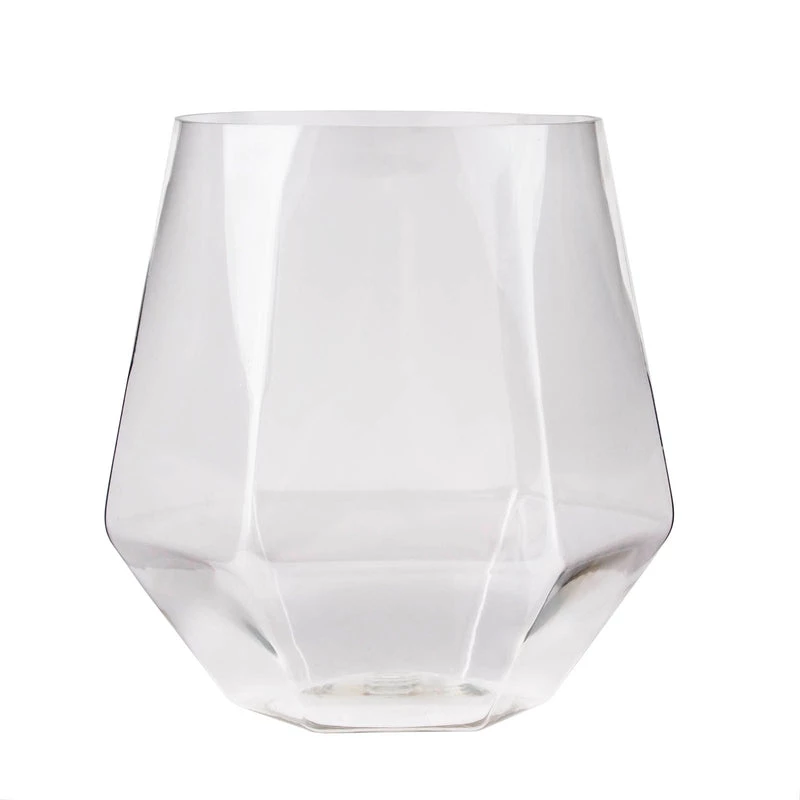 Promo 🥰 Bars Plastic Stemless Wine Glasses - Diamond-Shaped - 12 Pack - 12oz ❤️ 3 Promo 🥰 Bars Plastic Stemless Wine Glasses - Diamond-Shaped - 12 Pack - 12oz ❤️