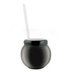 Outlet ⌛ Bars BarConic® Plastic Fishbowl Drinkware - Black - 20 Ounce - With Lid And Straw 😀