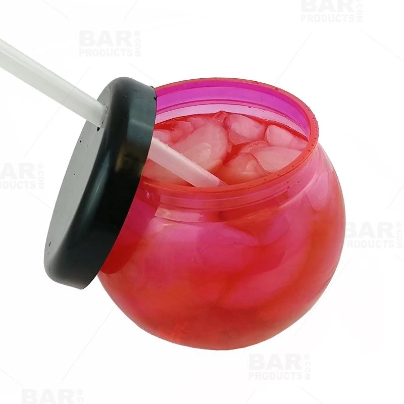Buy 😉 Bars BarConic® Fishbowl Plastic Pink Drinkware - 20 Ounce - With Lid And Straw ❤️ 6 Buy 😉 Bars BarConic® Fishbowl Plastic Pink Drinkware - 20 Ounce - With Lid And Straw ❤️ - Image 4