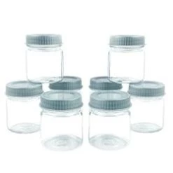 Discount ⭐ Bars Mini Mason Jars - W/ Lids - Plastic 2.5 Oz. - Pack Of 8 ⌛