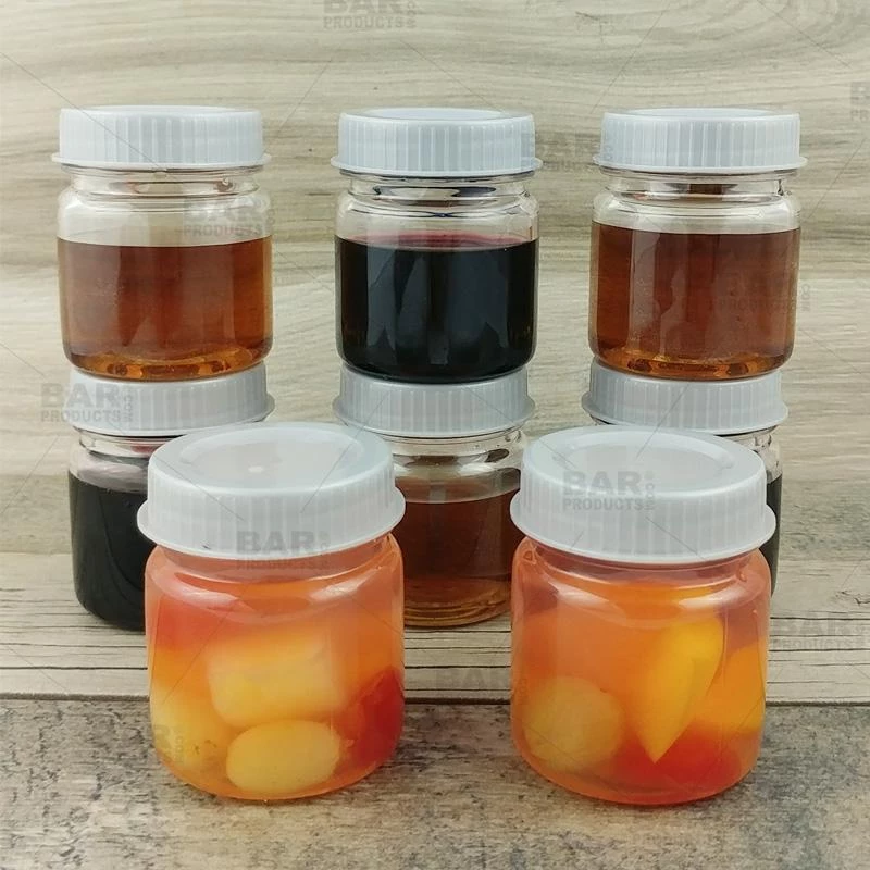 Discount ⭐ Bars Mini Mason Jars - W/ Lids - Plastic 2.5 Oz. - Pack Of 8 ⌛ 5 Discount ⭐ Bars Mini Mason Jars - W/ Lids - Plastic 2.5 Oz. - Pack Of 8 ⌛ - Image 3