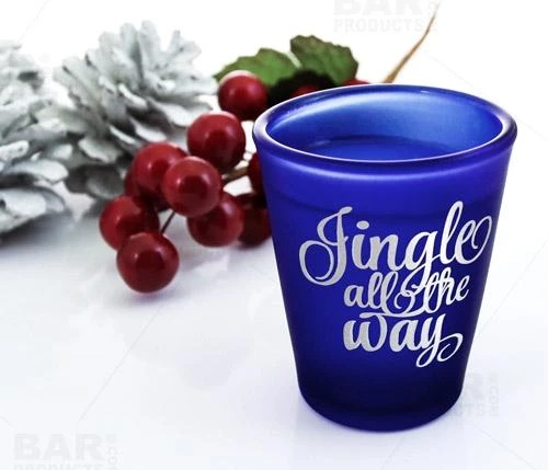Top 10 🎉 Bars BarConic® Dark Blue Frosted Shot Glass - Jingle All The Way - 1.5oz 🔔 5 Top 10 🎉 Bars BarConic® Dark Blue Frosted Shot Glass - Jingle All The Way - 1.5oz 🔔 - Image 3