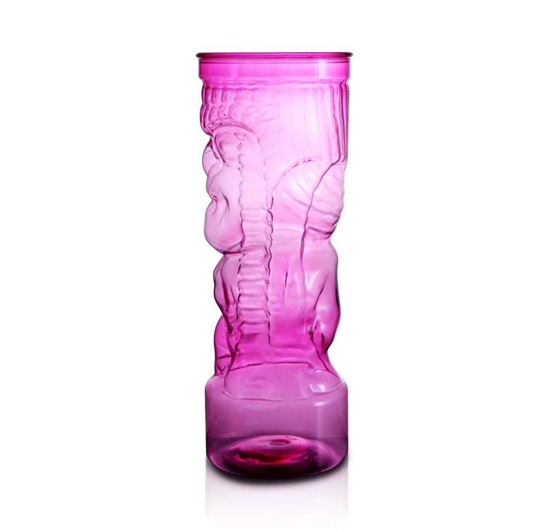 Best deal 🥰 Bars BarConic® Tiki Cup - Pink Plastic W/ Lid And Straw - 24oz ❤️ 8 Best deal 🥰 Bars BarConic® Tiki Cup - Pink Plastic W/ Lid And Straw - 24oz ❤️ - Image 6
