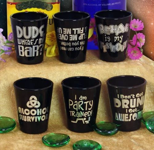 Deals 😉 Bars Funny Drinking Themes 1.5oz Black Shot Glasses 😍 3 Deals 😉 Bars Funny Drinking Themes 1.5oz Black Shot Glasses 😍