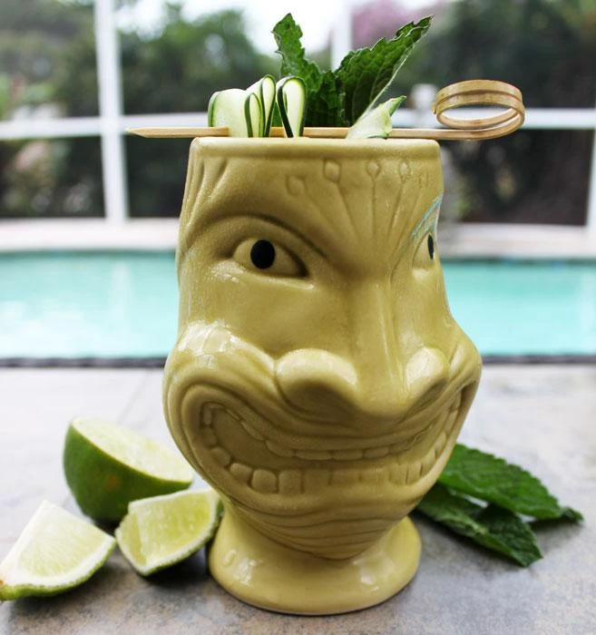 Buy 👍 Bars BarConic® Tiki Mug – Funny Face – 12oz. 😀 5 Buy 👍 Bars BarConic® Tiki Mug – Funny Face – 12oz. 😀 - Image 3