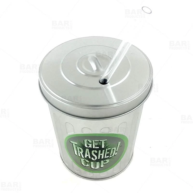 Outlet 🔥 Bars Metal Trash Can Drinking Cup W/ Straw And Lid - 30oz 🤩 5 Outlet 🔥 Bars Metal Trash Can Drinking Cup W/ Straw And Lid - 30oz 🤩 - Image 3