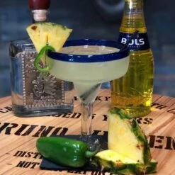 Buy 🤩 Bars BarConic® 14 Oz Blue Rim Margarita Glass 💯 9 Buy 🤩 Bars BarConic® 14 Oz Blue Rim Margarita Glass 💯 -BARS Sales Store gw marg14 bl pineapple jalepeno margarita 800x