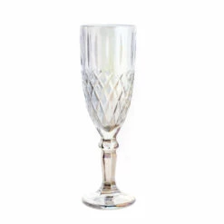 Buy ⌛ Bars BarConic® Iridescent Diamond Pattern Flute Glass (Quantity Options) - 5.5 Ounce 💯
