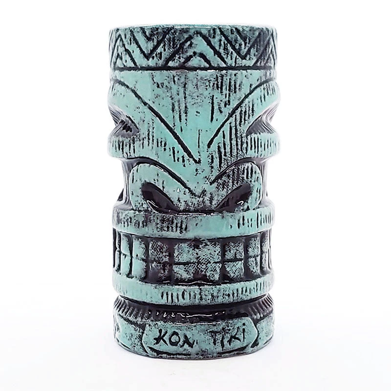 Brand new 💯 Bars BarConic® Tiki Drinkware - Kon Tiki Teal - 20oz 🔔 3 Brand new 💯 Bars BarConic® Tiki Drinkware - Kon Tiki Teal - 20oz 🔔