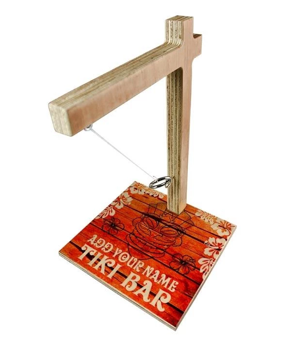 Promo ๐ Bars ADD YOUR NAME Large Tabletop Ring Toss Game - Tiki ๐ 3 Promo ๐ Bars ADD YOUR NAME Large Tabletop Ring Toss Game - Tiki ๐