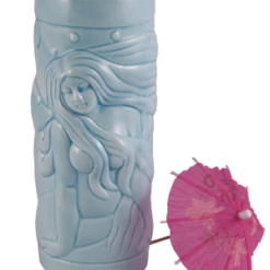 Coupon 💯 Bars Blue Mermaid Ceramic Tiki Glass 😉